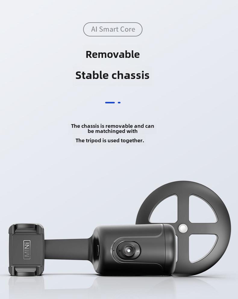 P01 AI Gesichtserkennung 360° Telefonhalter-Stabilisator mit Auto-Tracking für Live-Fotografie