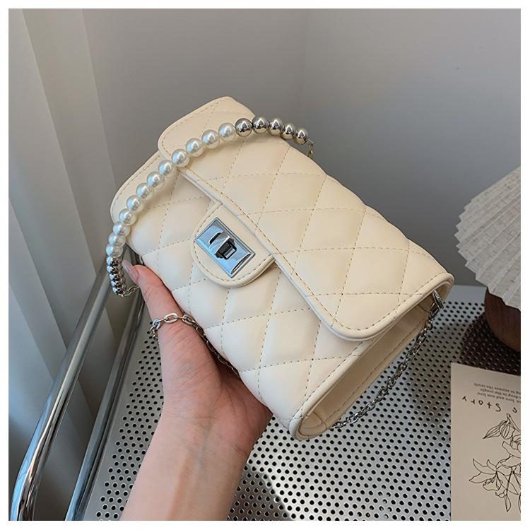 Rhombus Chain Crossbody Small Bag New Bag Women's High-end Fashion Versatile Small Square Bag