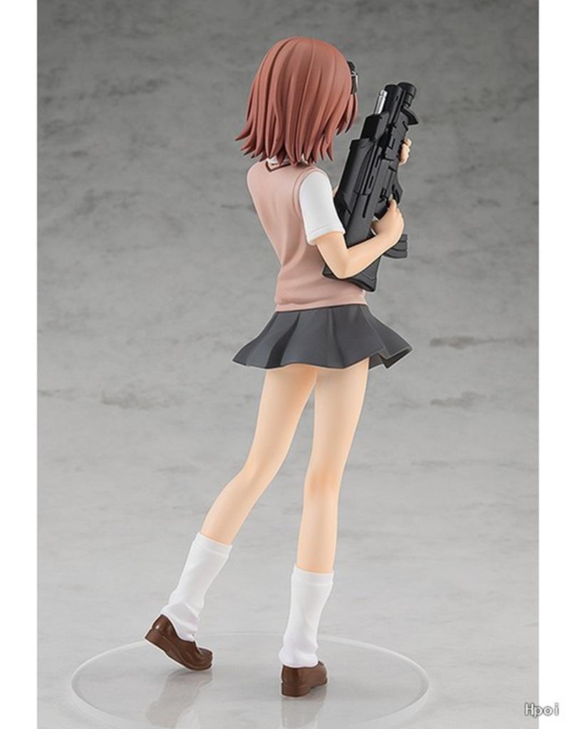 17CM Misaka Imouto Figure Anime To Aru Kagaku No Railgun T Uniform Cute Cool Get A Model Toy Gift Collection Ornaments PVC