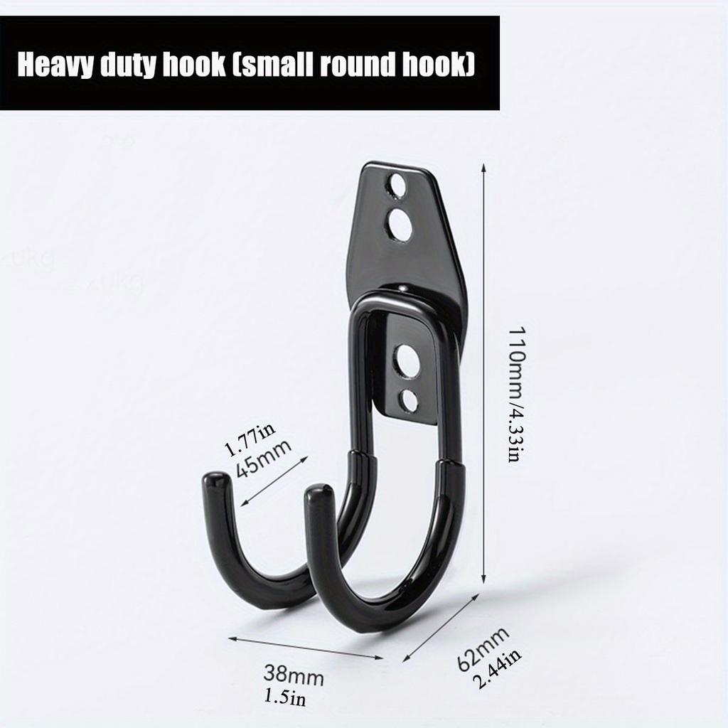 1PC Garage Storage Utility Hooks, Garage Garden Tool Organizer, Hanging Utility Wall Mount Hooks, Heavy Duty Tool Storage Organizer