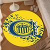 Rosario Central Crest Round mat, Anti-slip Circle Carpet Chair rug For livingroom,Bedroom, doormat home decor Gift Christmas Gifts