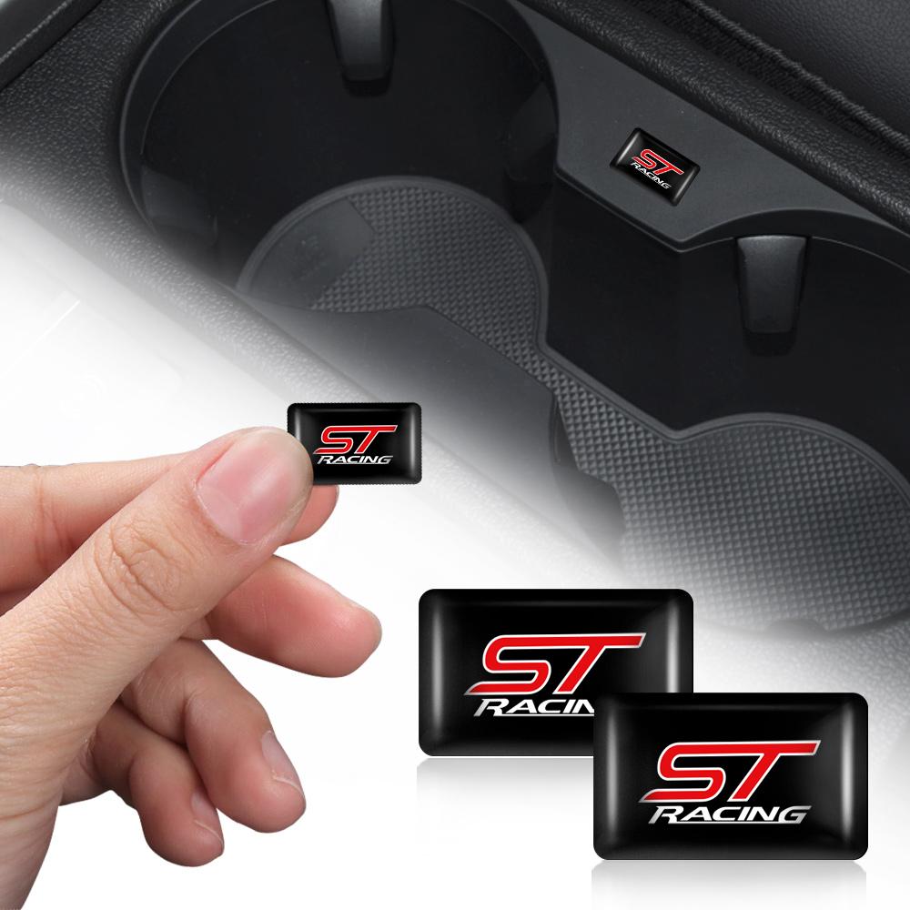 GUVR5 10pcs 3D Epoxy Resin Car Logo Sticker Badge Decoration Accessories Auto Styling For Ford Focus Fiesta MK4 Kuga Mondeo MK2 Ranger