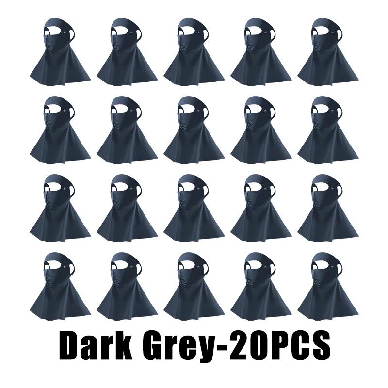 Cool Ice Silk Sun Protection Mask 3D UPF50+ Anti-UV Neck Scarf Neck Protection Dustproof Sunshade Facepiece Outdoor