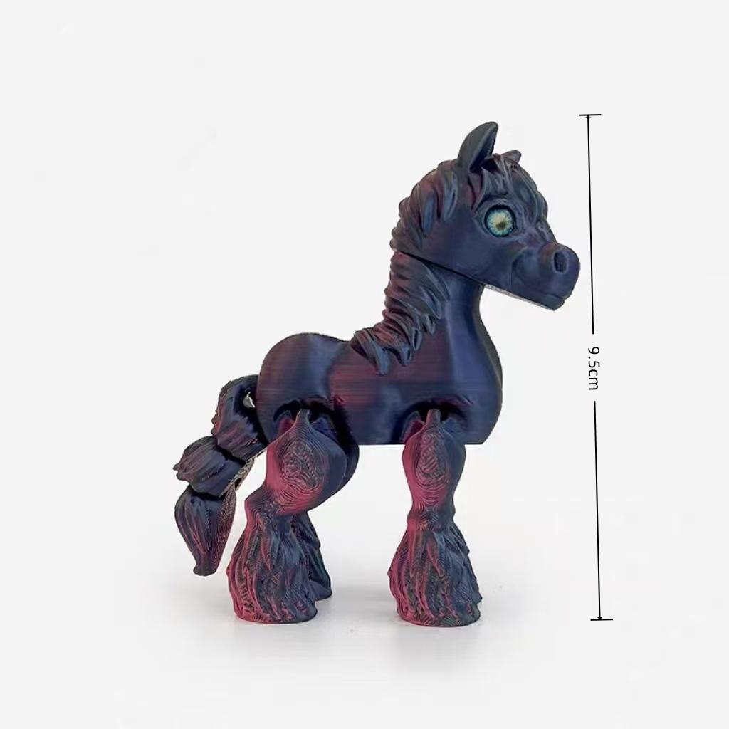 3D-Druck Pferdefiguren Mehrgelenkig Bewegliche Simulationspferde für Wohnaccessoires Geschenk Wohnzimmerdekoration
