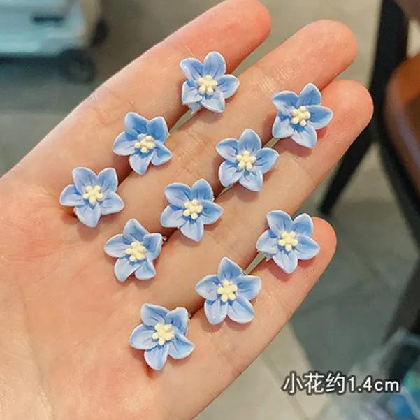 10pcs/Lot Small Flower Hair Claw Hair Accessories for Girls Sweet Hairpin Hair Braided Buckle Clips Hair Styling Accessories