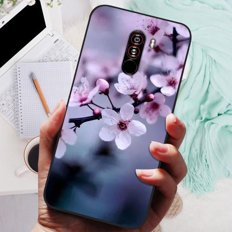 For xiaomi mi pocophone f1 Cases Cat Painted Soft TPU Silicone Phone Cover For xiaomi poco F1 Case PocofoneF1 Case Coque Etui