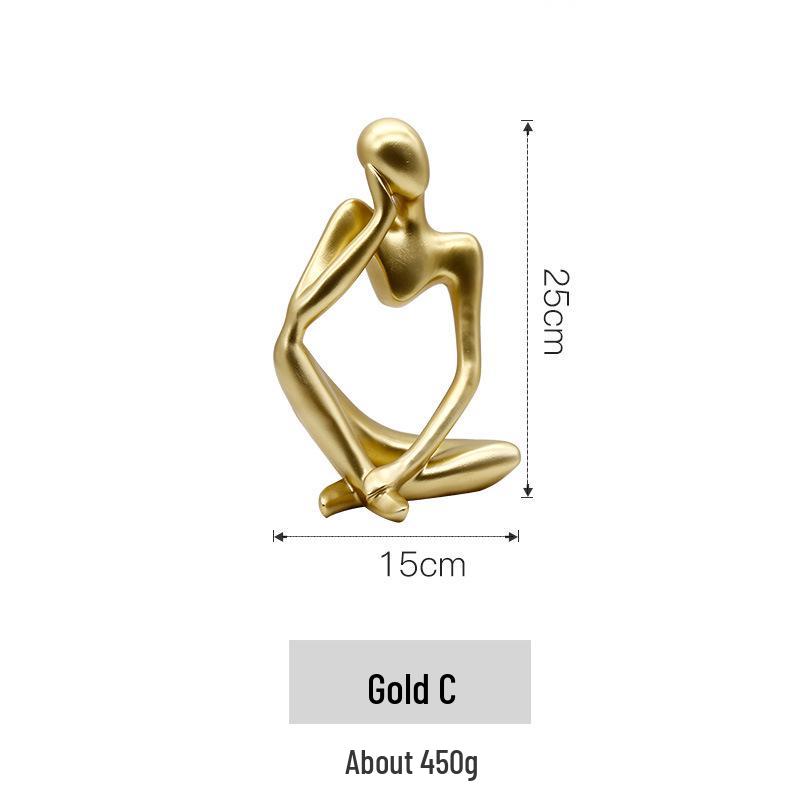 Nordic Lux Yoga Dance Figurines for Home Decor