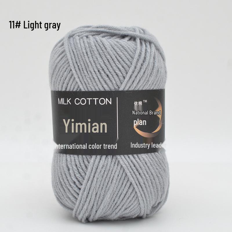 Yimian Milk Cotton Yarn for Baby Crochet: 4 Strands for Dolls, Slippers & Blankets