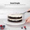 3 Metal Cake Offset Spatulas, 6 8 & 10 Inch Frosting Angled Icing Spatula for Decorating