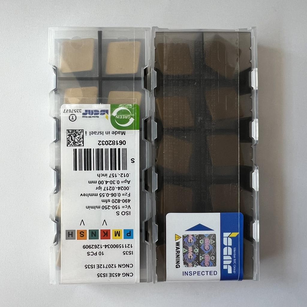 ISCAR / CNGN120712E IS35 / Industrial indexable carbide inserts 10 Pcs