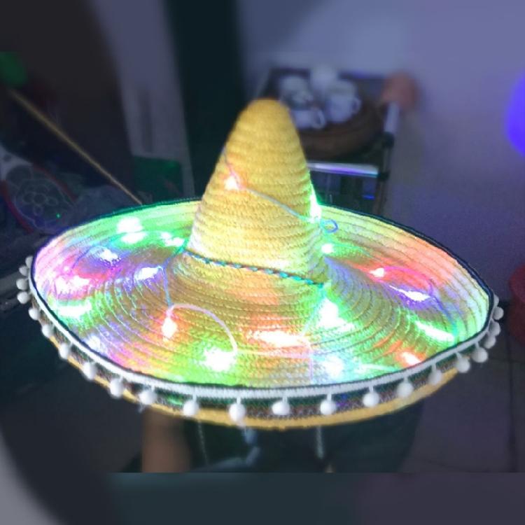 LuauEvent Straw Hat Festival Costume Party Hat Children Traditional Mexicans Hat