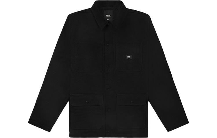 Vans Jackets Men s Black Lapel Moderate Workwear VN0A456ZBLK XS