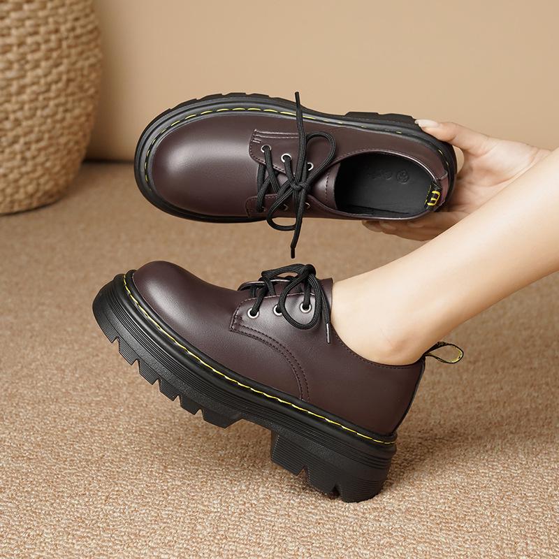 Dámské univerzální mokasíny s kulatou špičkou - Skrytý podpatek, Robustní podrážka, Jarní móda 2025