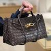 Niche Design New Style Metal Rope Buckle Genuine Leather Woven Tote Bag One-shoulder Portable Large-capacity Retro Women's