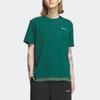 Adidas Originals Trefoil Short Sleeve Graphic Tee With Striped Colorblock Round Neck Men Tops Forest-Green IU4811