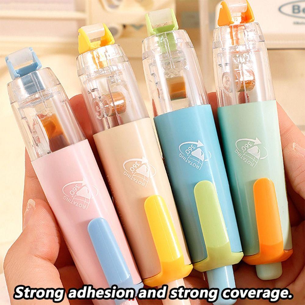 360 Degree Rotation Head Dot Glue Tape Large Capacity Rolling Glue Tape Students Gift