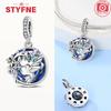 Silver Colors Astrolabe Sun&moon Star Blue Series Charms Fit Bracelet DIY Fine Jewelry Gift for Women