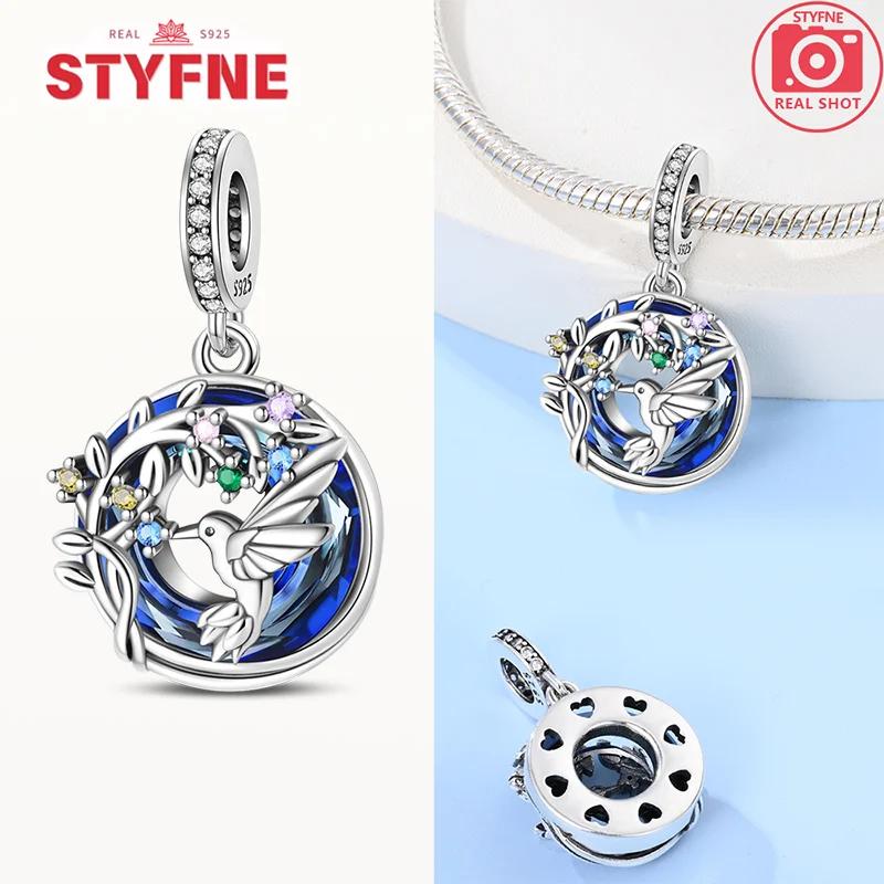 Silver Colors Astrolabe Sun&moon Star Blue Series Charms Fit Bracelet DIY Fine Jewelry Gift for Women