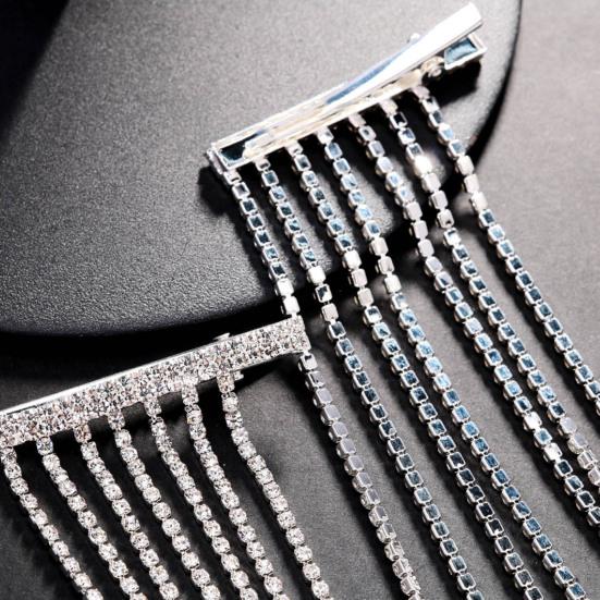 Women Hair Clip Multi Layer Tassel Design Back Head Hair Pin Lightweight