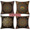 Bohemian Mandala Floral Throw Pillow Covers Pattern Cushion Cover Suitable For Sofa Bedroom Car Pillow Cover
