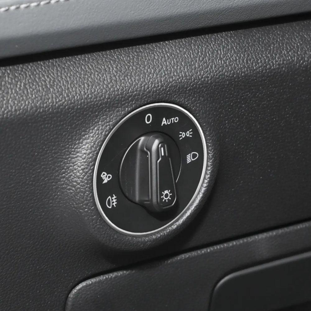 Car Headlight Switch Trim Frame Ring Knob Ring Trim Cover for VW Tiguan Golf Jetta MK5 MK6 Passat B6 B7 CC Touran Tiquan