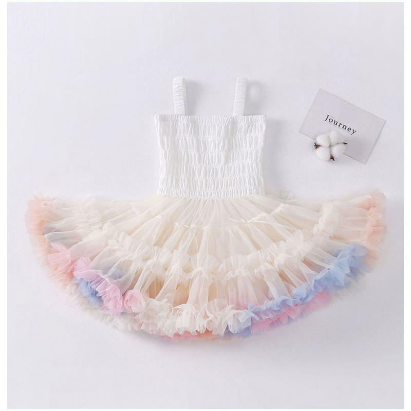 Girls' Strap Dress Summer New Style Baby Girl Children'S Day Bowknot Dress Princess Dress