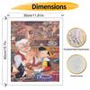 Disney oil painting painting art Pinocchio Gepetto workshop handmade diy painting home decoration gift