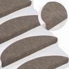 Vidaxl Maty Na Schody Samoprzylepne 5 Szt. 56X17X3 Cm Beżowe Półokrągłe
