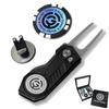 Galant Wedge Golf Marker with Magnetic Hat Clip and Retractable Green Fork Gift Set & -