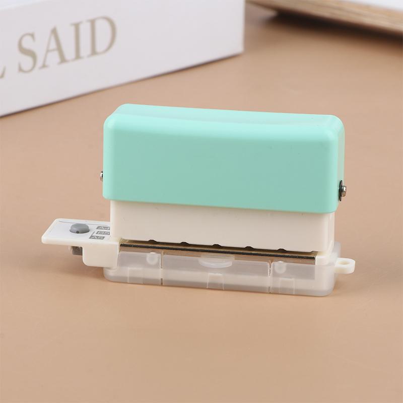 

Дырокол на 6 отверстий Сделай сам A4 B5 Дырокол для бумаги со свободным листом Стандартная дырокольная машина зелёный