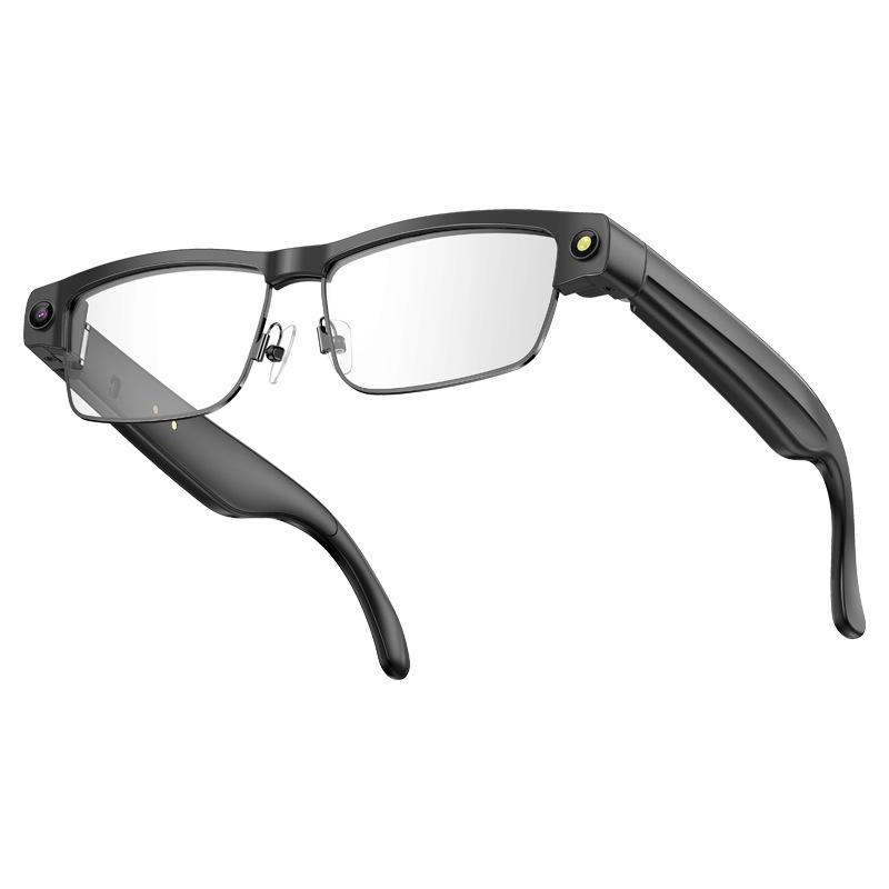HD 800W Pixels AI Smart Glasses Photochromic Chat GPT Camera Bluetooth Call Voice Assistant Music Player Translation Semi-Rimless UV Protection Unisex
