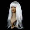 Women's Clothing Hot High Temperature Synthetic Line Thick Hair Masquerade Dazzle Long Hair Long Straight Wig Women's Bangs