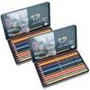 12Pcs Colored Pencils Set WaterSoluble Core 12 Colors Art Painting Drawing Graffiti