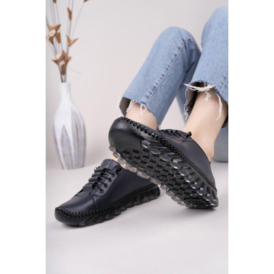 Women's Genuine Leather Gel Sole Casual Sports Shoes