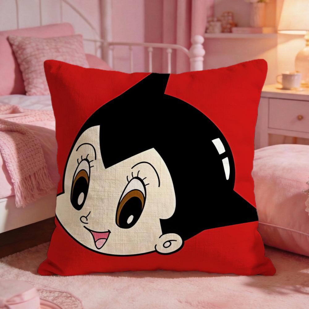 Astro BBoys Cute Cartoon Cushion Cover Premium Comfort Reversible Pillow Cove Two In One Design For Any Room Car Interior