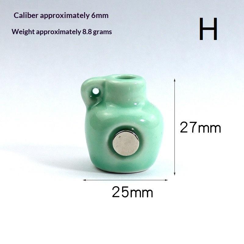 Small Fridge Magnet Decoration Mini Ceramic Vase Micro Landscape Ornament Cute Magnets For Flower Arrangements