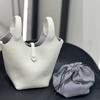 2025 new Ralph vegetable basket bag simple and fashionable portable women's bag first layer cowhide shoulder messenger bag bucket bag