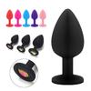 Factory Classic Butt Plug Anal Plug Sex Toy Large Size Soft Silicone in Assorted Colors Red Black Purple Pink for Man Woman