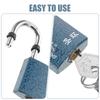 Rv Bathroom Door Lock Heavy Duty Copper Core Weather Resistant Keyed Padlock Laminated Outdoor Lock for Storage