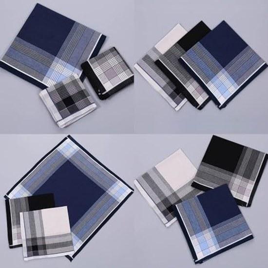 Handkerchief Men 3-Piece Set 4343cm 100 Cotton Thin Gentlemen Quick-Drying Absorbent Fathers Day Gift Commuting Business