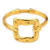 Geometrisches quadratisches Federarmband mit verstellbarer Passform für modebewusste Frauen