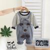 Kids Casual Long-Sleeve Set, Comfortable Daily Wear Outfits