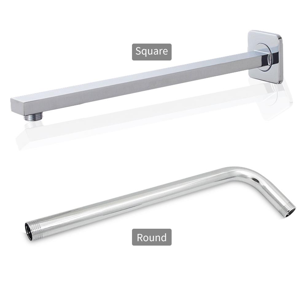 Buy LShaped Shower Arm Extension With Flange 16 Inch Length Stainless