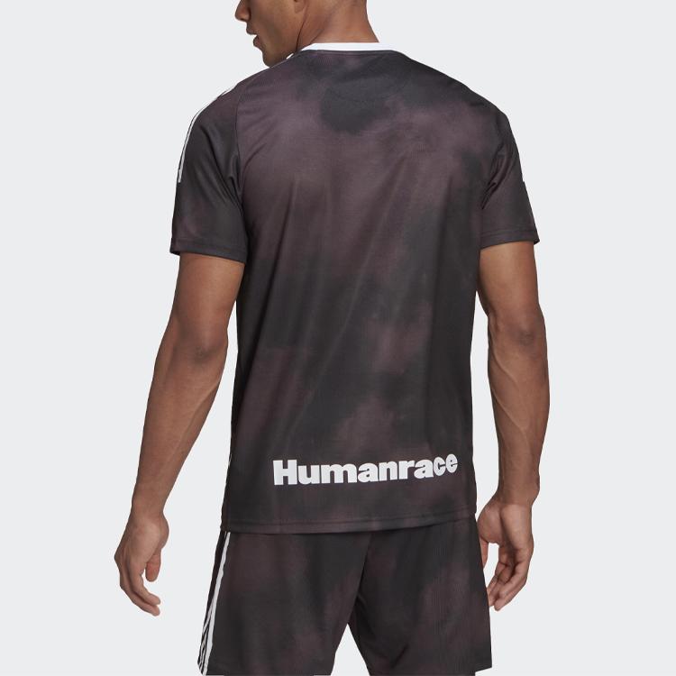 adidas Real Madrid Human Race Jersey Black/White Men Streetwear GJ9110