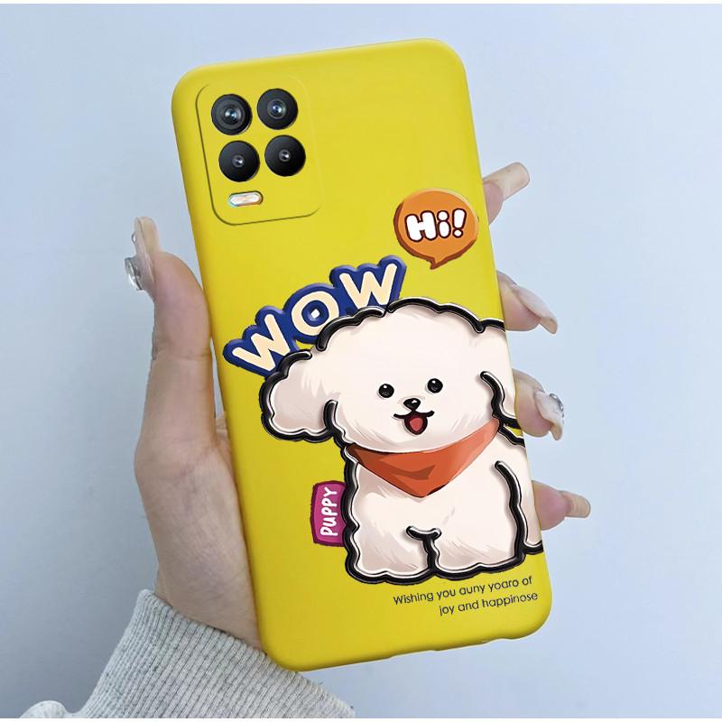 For Realme 8 Pro Case RMX3085 Soft TPU Silicone Cover Cute Cartoon Panda Phone Case For Oppo Realme8 4G 5G RMX3081 RMX3241 Funda