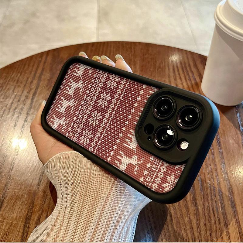Deer Totem Printed Fashion Case Flexible Soft Silicone TPU Shell Full Back Cover for iPhone Samsung