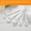 Uxcell Micro Spoons, 1-Gram Measuring Scoops, Plastic, Round Bottom, Mini Spoons with Hanging Hole, Home Kitchen Powder Measuring, Baking, 30 Pieces