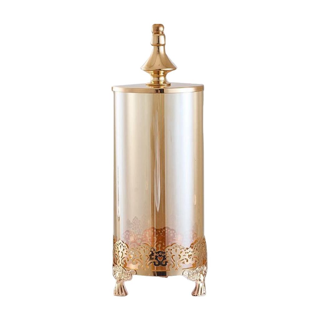 Elegant Candy Jar Storage Canister with Lid for Living Room Party Decoration