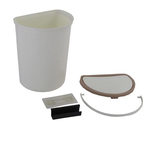 10L Plastic Trash Can Trash Bin With Lid For RV Camping Boats Caravan Motorhome Door Or Wall Mounting Waste Bin