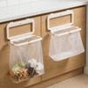 Plastic Folding Trash Bag Holder No-Drill Plastic Bag Holder Waste Bag Rack  for Kitchen